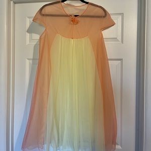 Vintage 1950s 1960s Sleepwear Nightgown Peignoir Robe Size Small